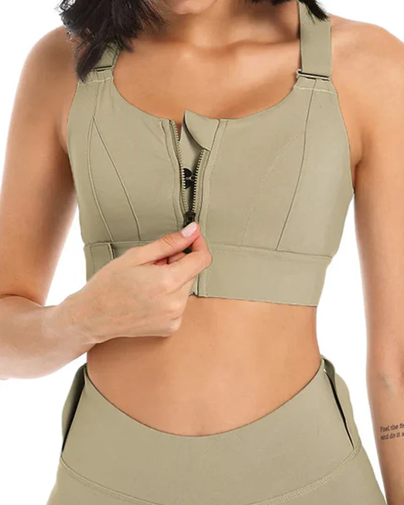 High Impact,A+ Quality, Ultimate Comfort, Sports Bra, Zipper ( Pack of 6 )