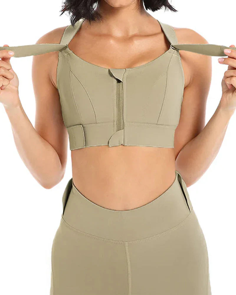 High Impact,A+ Quality, Ultimate Comfort, Sports Bra, Zipper ( Pack of 6 )