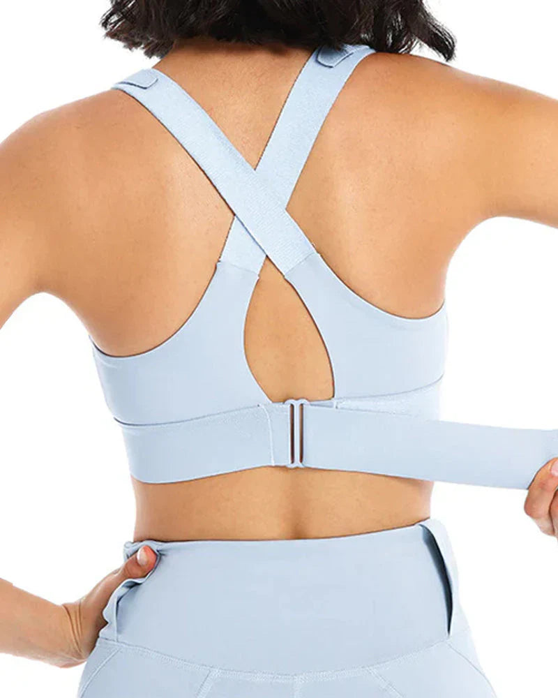 High Impact,A+ Quality, Ultimate Comfort, Sports Bra, Zipper ( Pack of 6 )