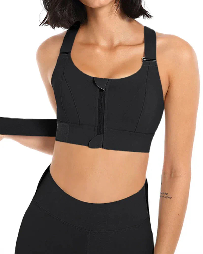 High Impact,A+ Quality, Ultimate Comfort, Sports Bra, Zipper ( Pack of 6 )