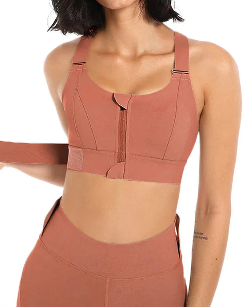 High Impact,A+ Quality, Ultimate Comfort, Sports Bra, Zipper ( Pack of 6 )