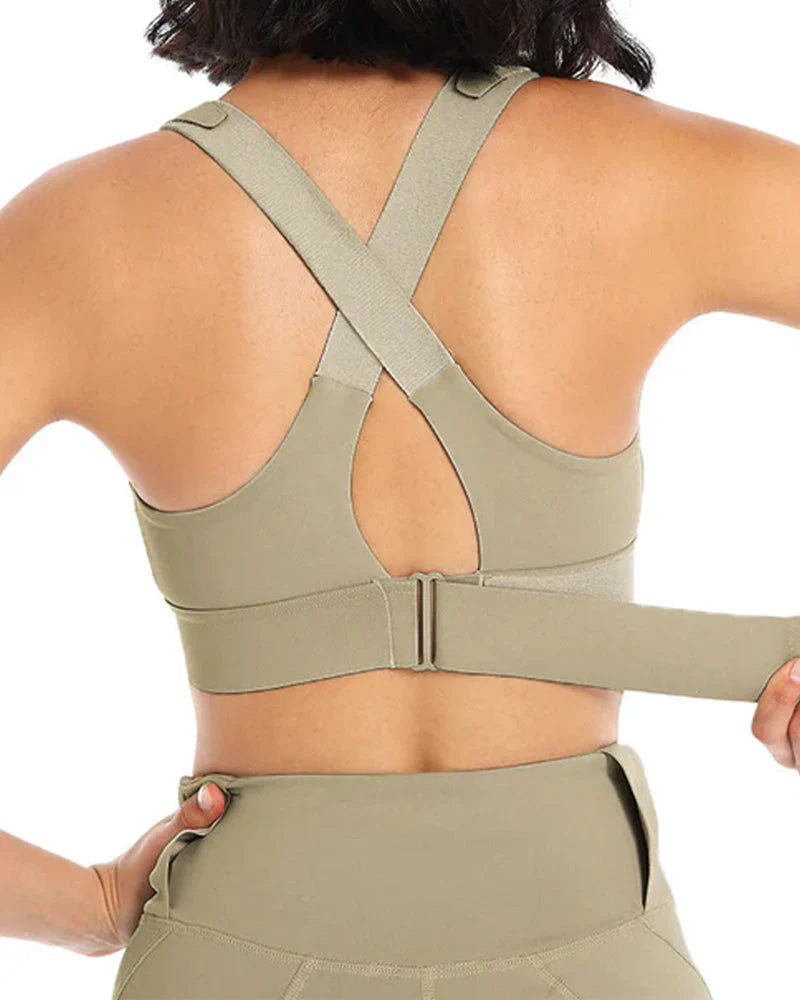 High Impact,A+ Quality, Ultimate Comfort, Sports Bra, Zipper ( Pack of 6 )