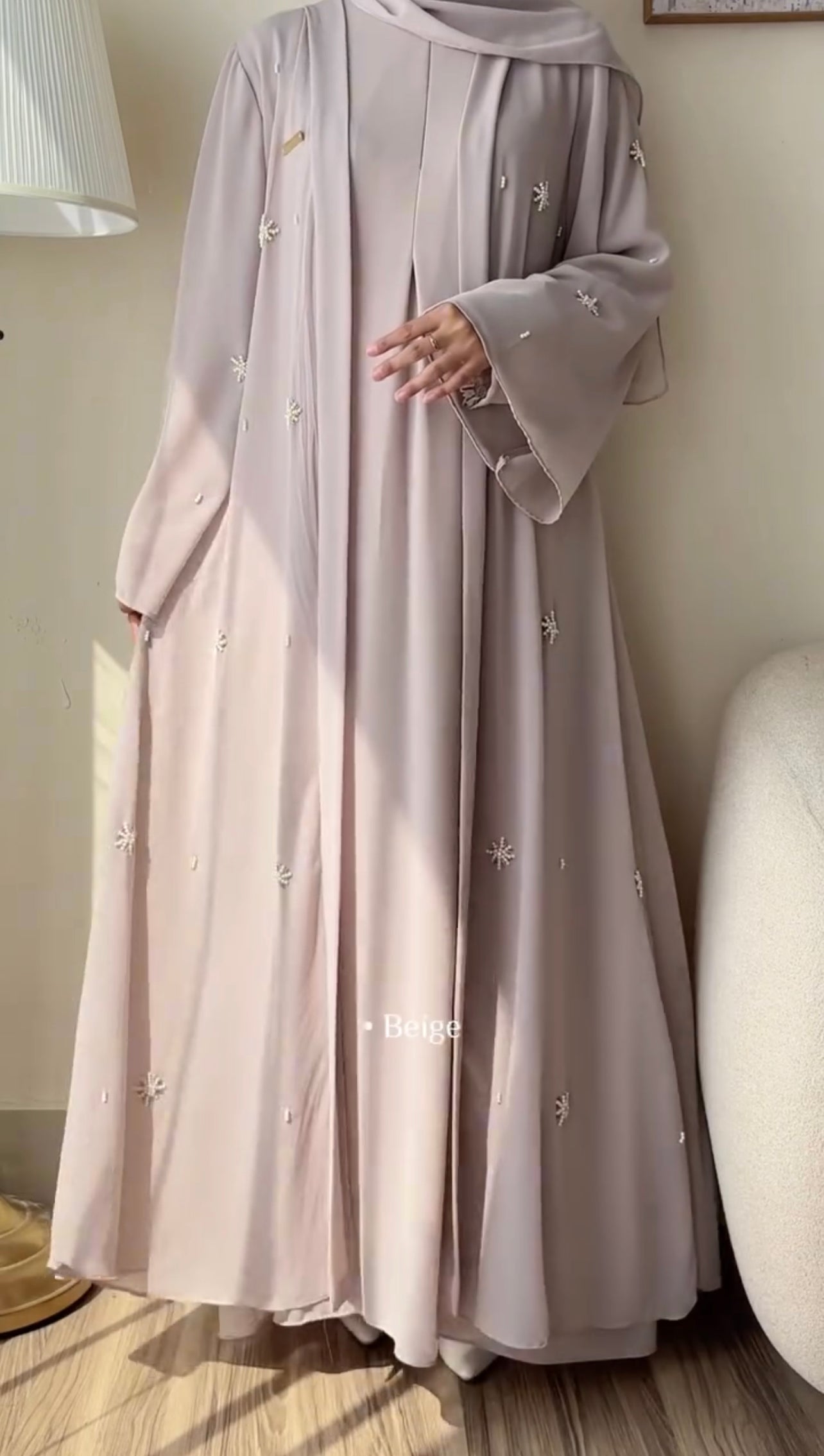 Beautiful Pack Of 2 Abaya Set