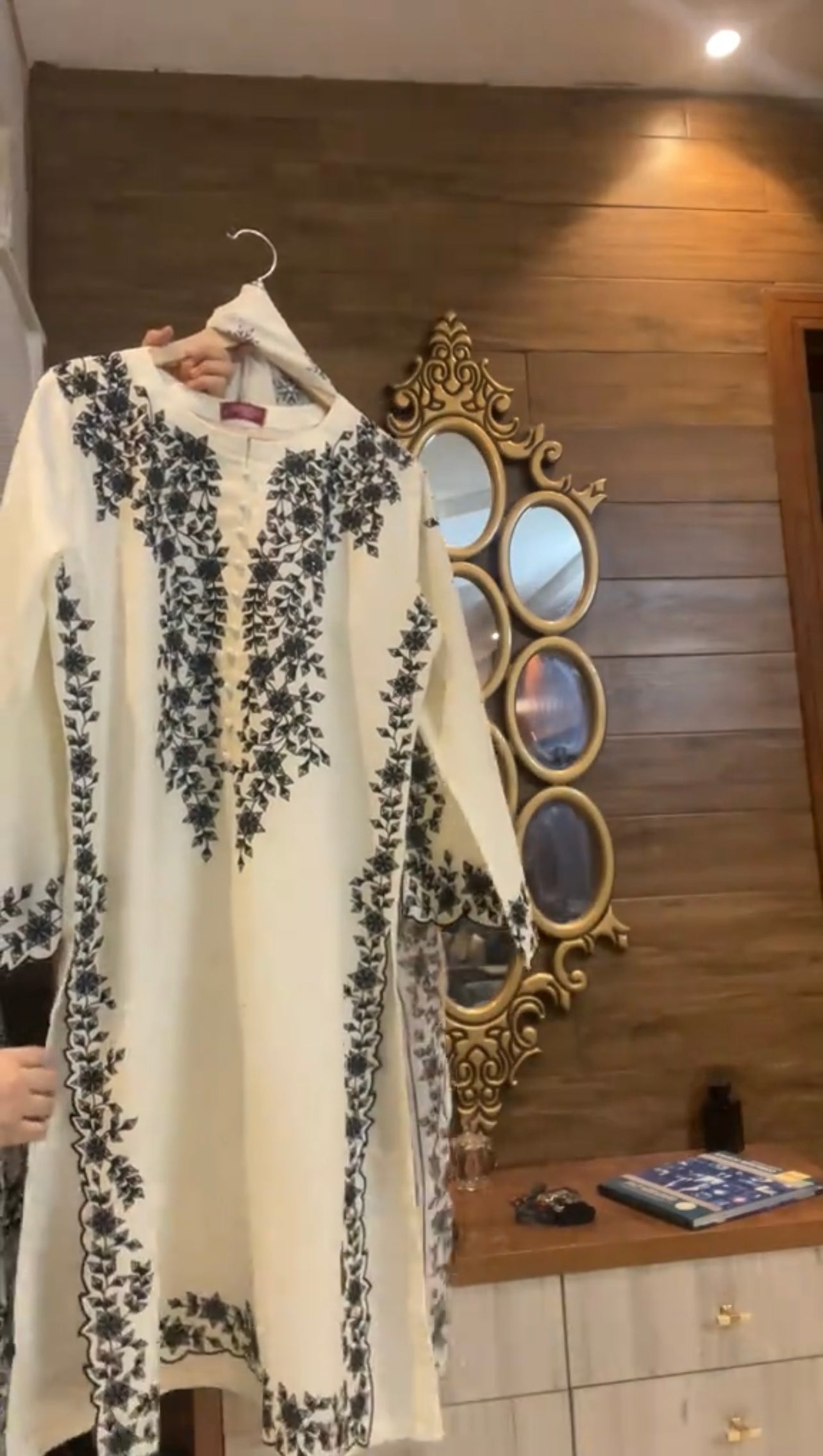 Classic Embroidered 3 Piece Dress