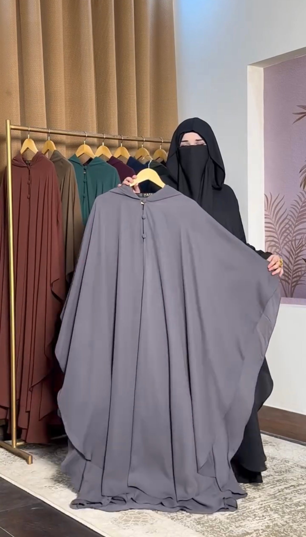 Buy 1 Hoodie Abaya Complete Set Get 1 Free