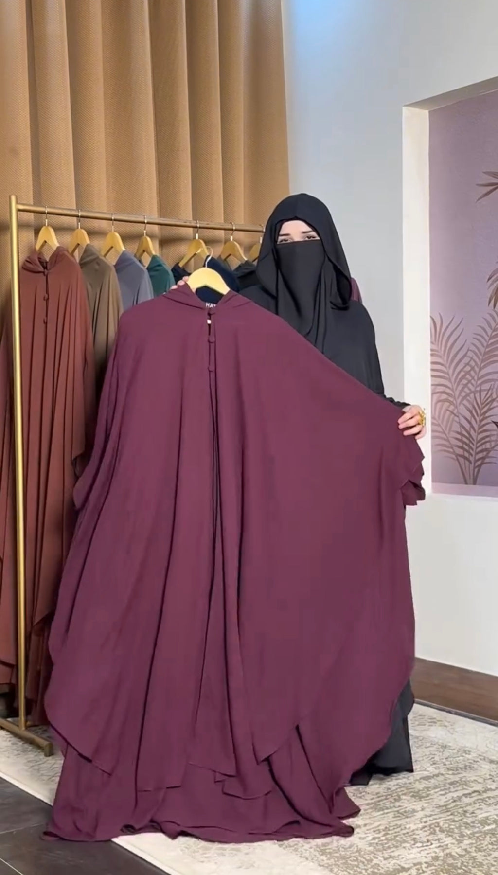 Buy 1 Hoodie Abaya Complete Set Get 1 Free