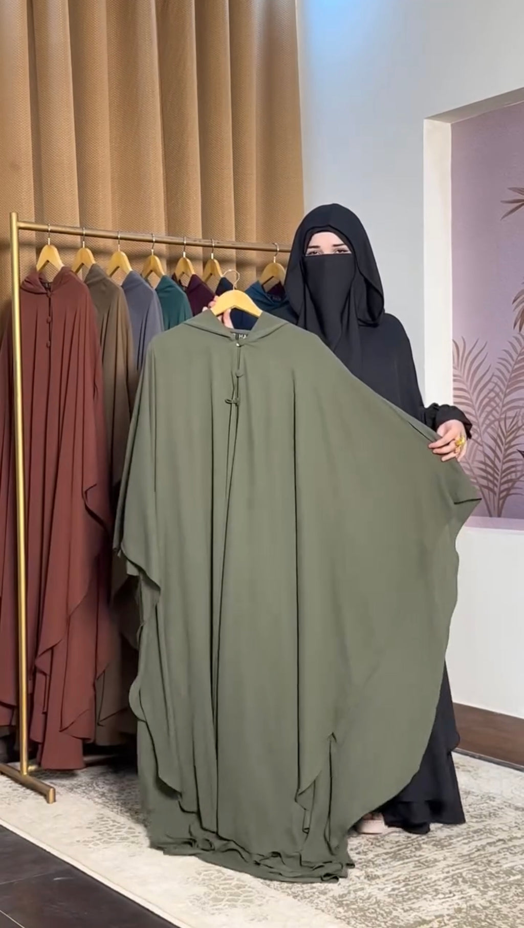Buy 1 Hoodie Abaya Complete Set Get 1 Free