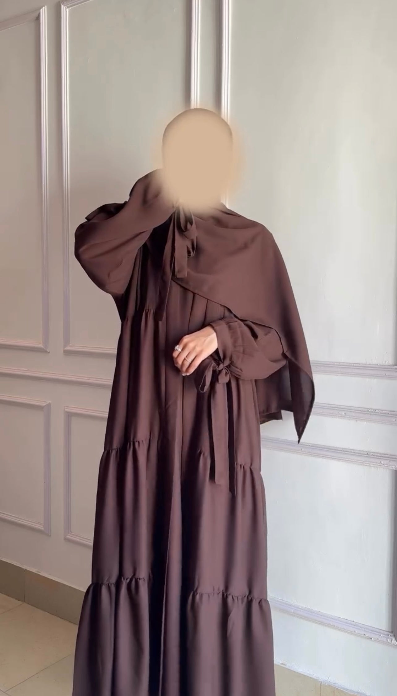 Pack Of 3 Abaya With Scarf