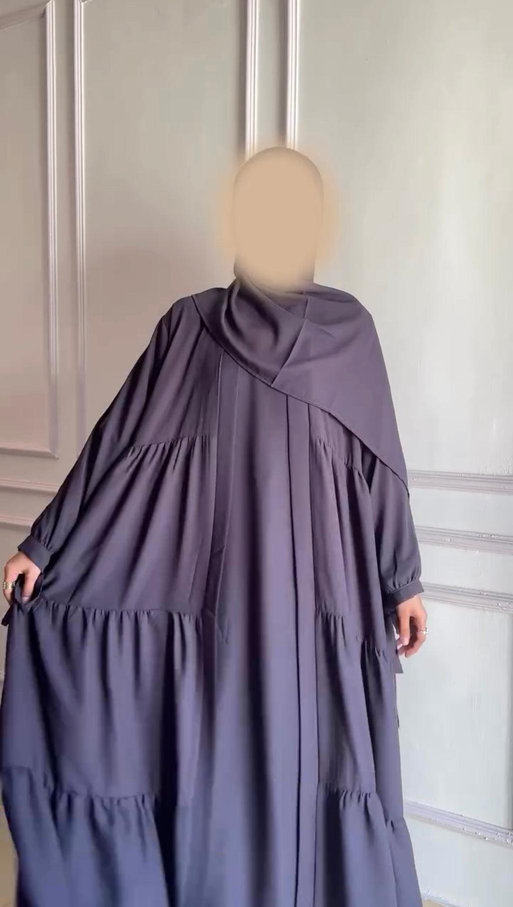Pack Of 3 Abaya With Scarf