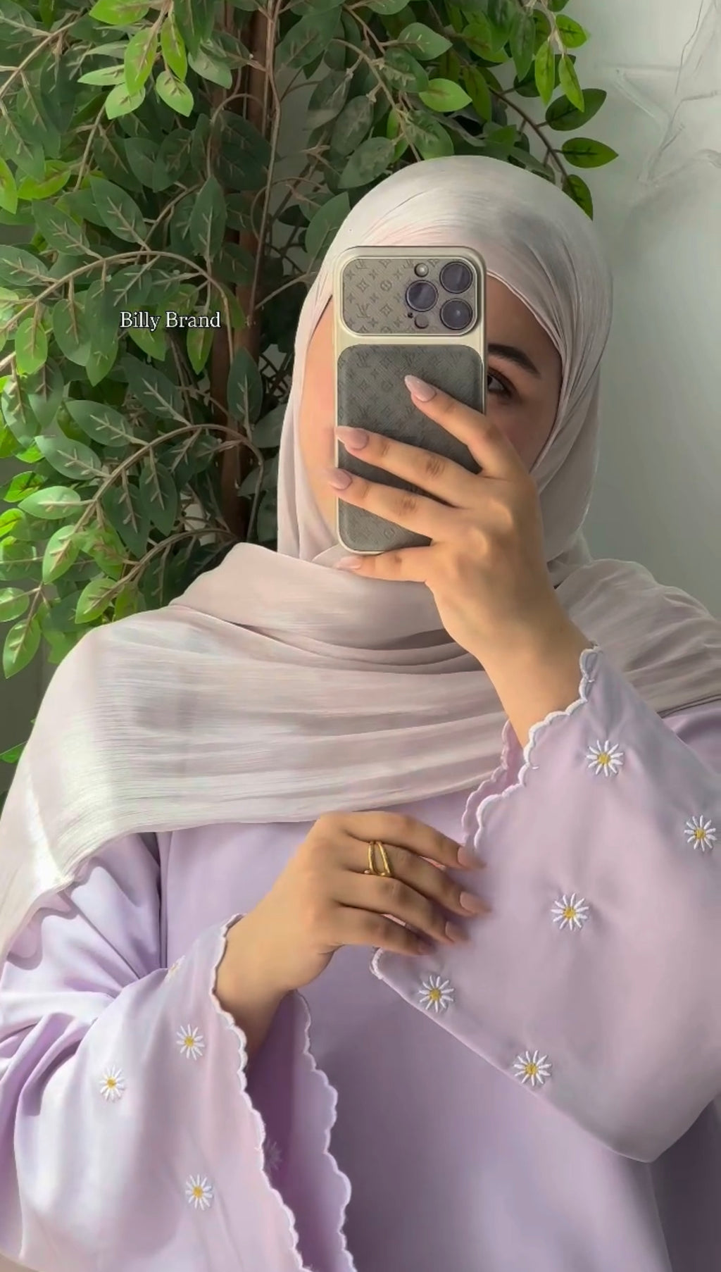 Pack Of 4 Flower Abaya
