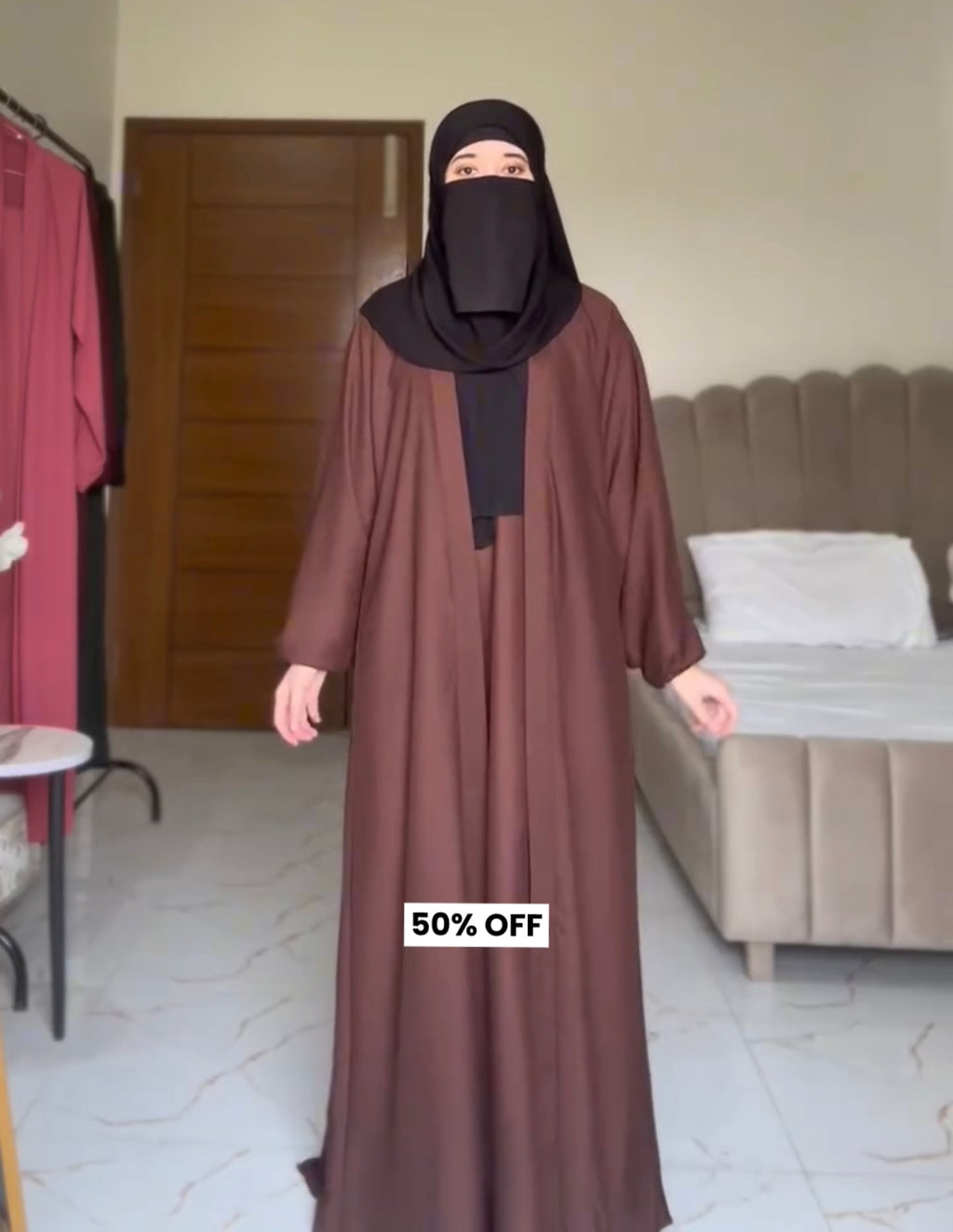 Pack Of 4 Abaya With Niqab And Scarf
