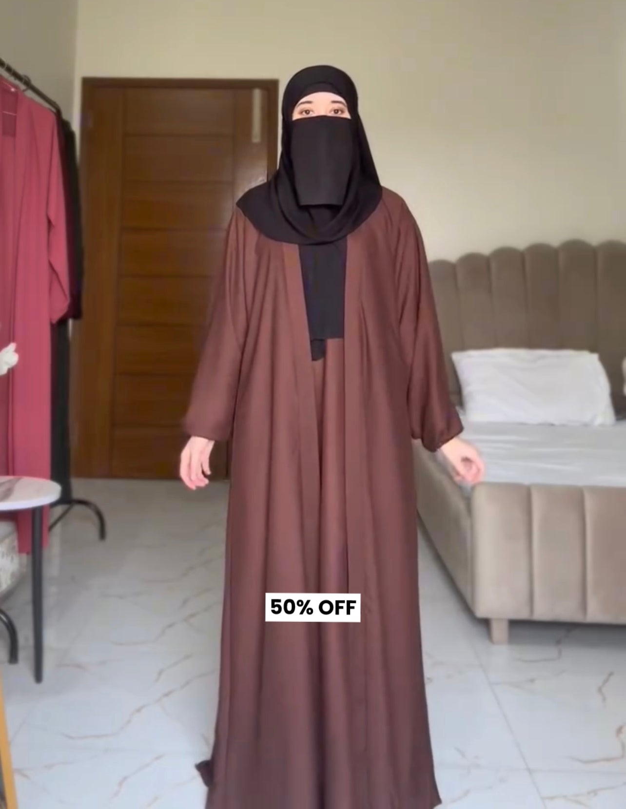 Pack Of 4 Abaya With Niqab And Scarf