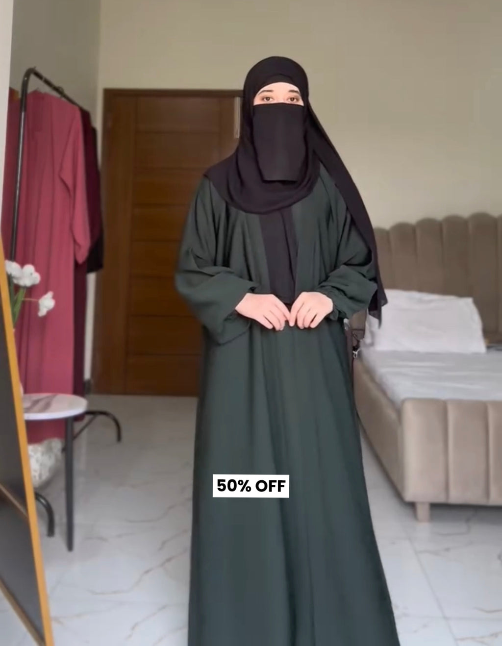 Pack Of 4 Abaya With Niqab And Scarf