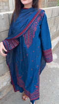 Classic Embroidered 3 Piece Stitched Dress