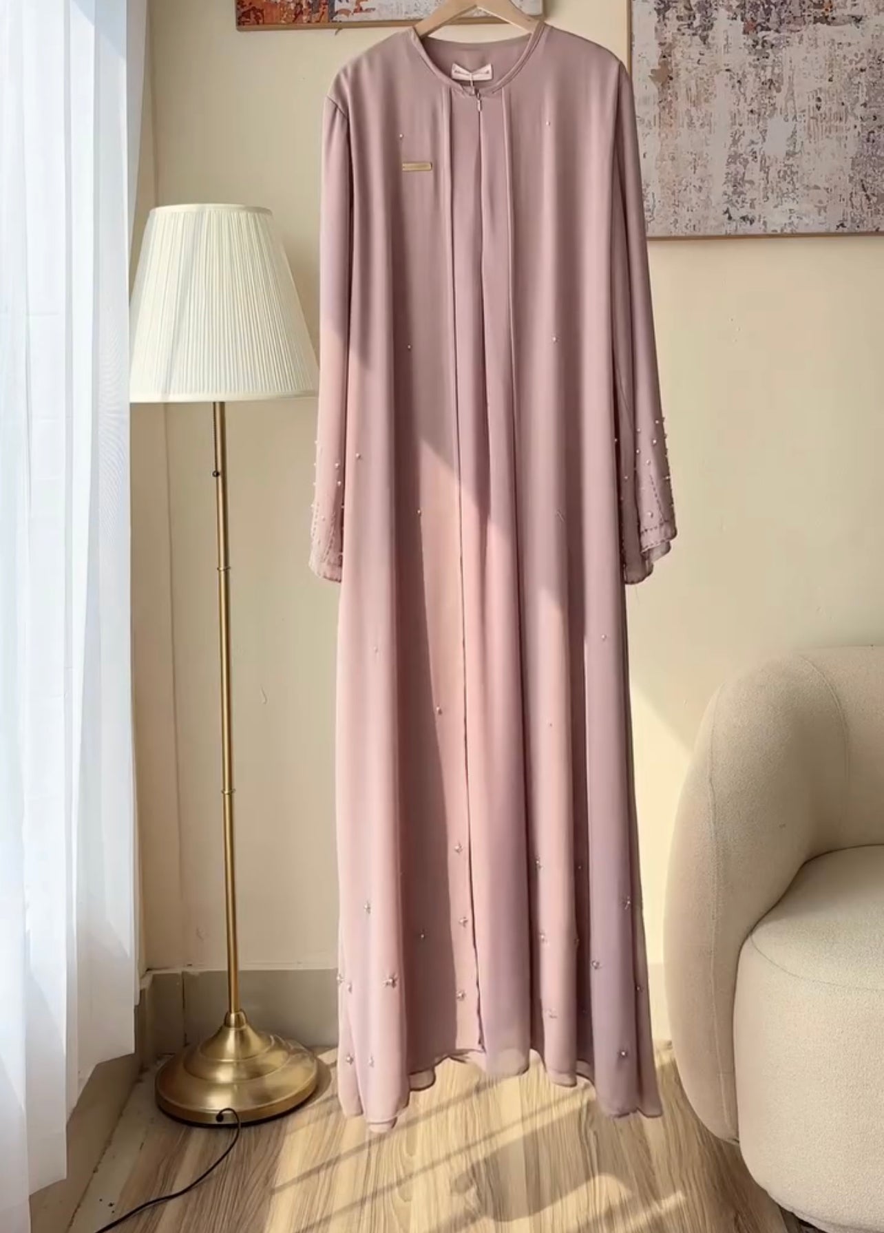 Pack Of 3 Afrozeh Abaya With Scarf