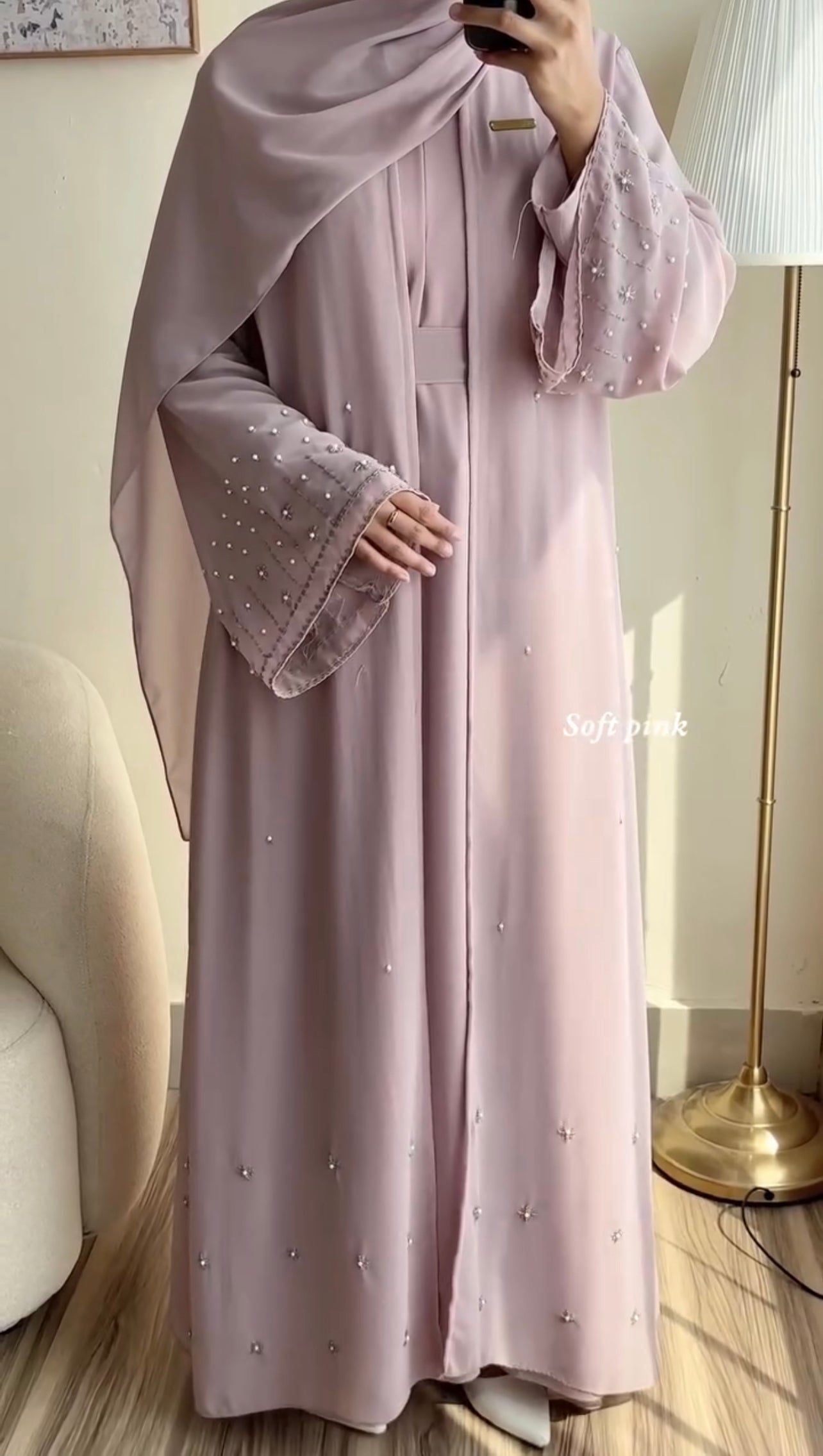 Pack Of 3 Afrozeh Abaya With Scarf