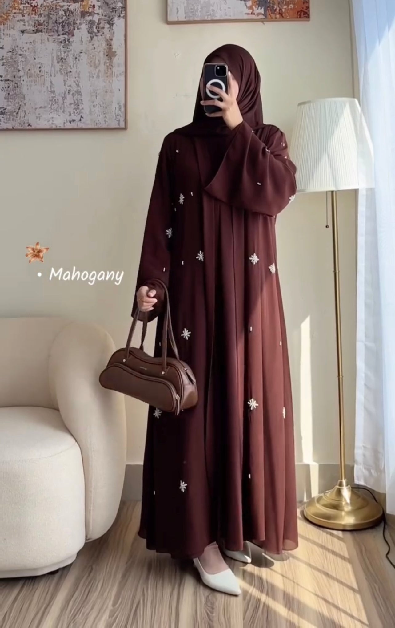 Pack Of 3 Abaya With Scarf
