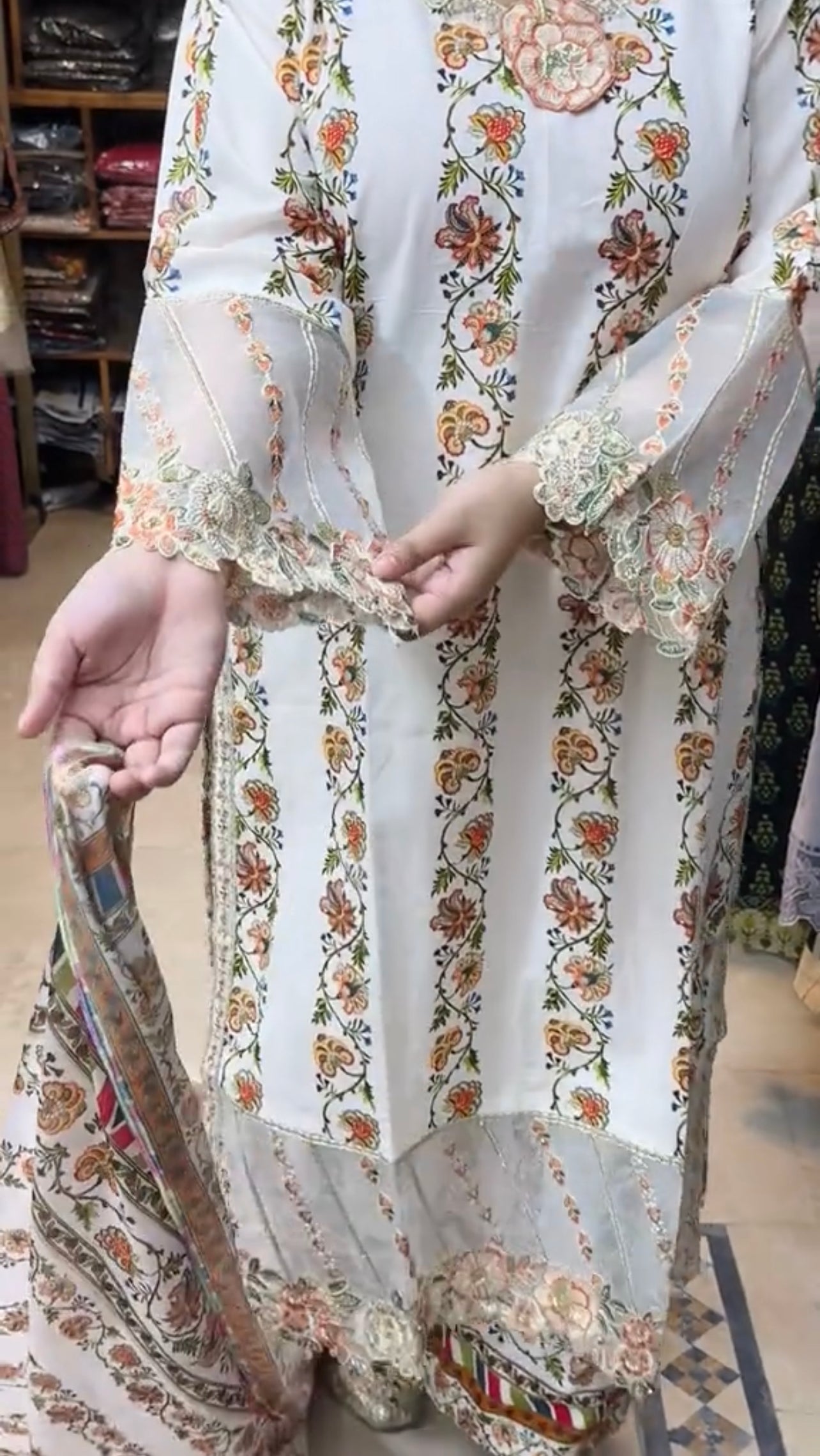 Embroidered 3 Piece Stitched Outfit