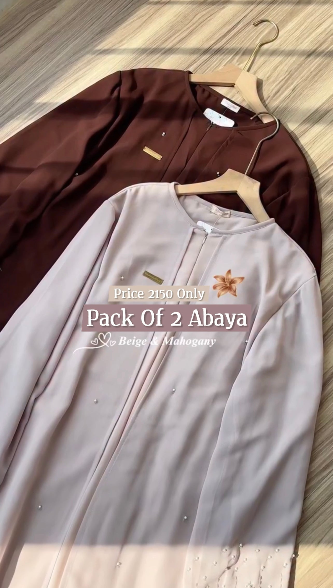 Pack Of 2 Abaya Set
