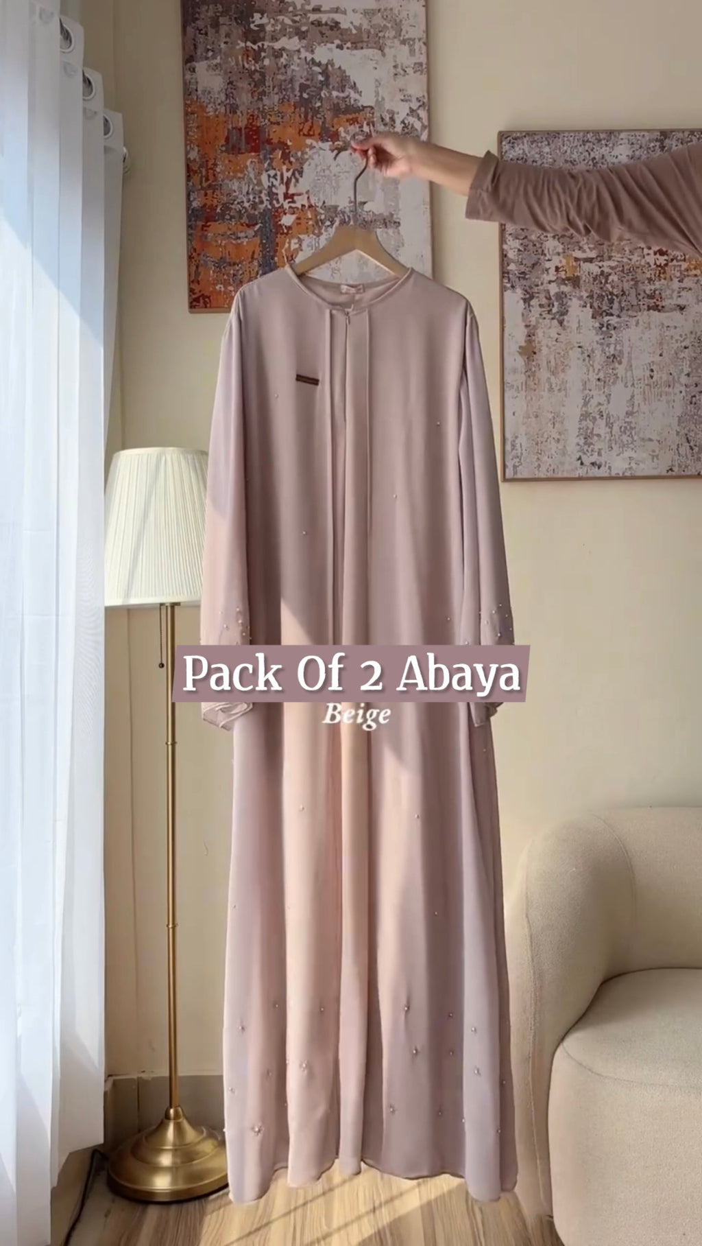 Pack Of 2 Abaya Set