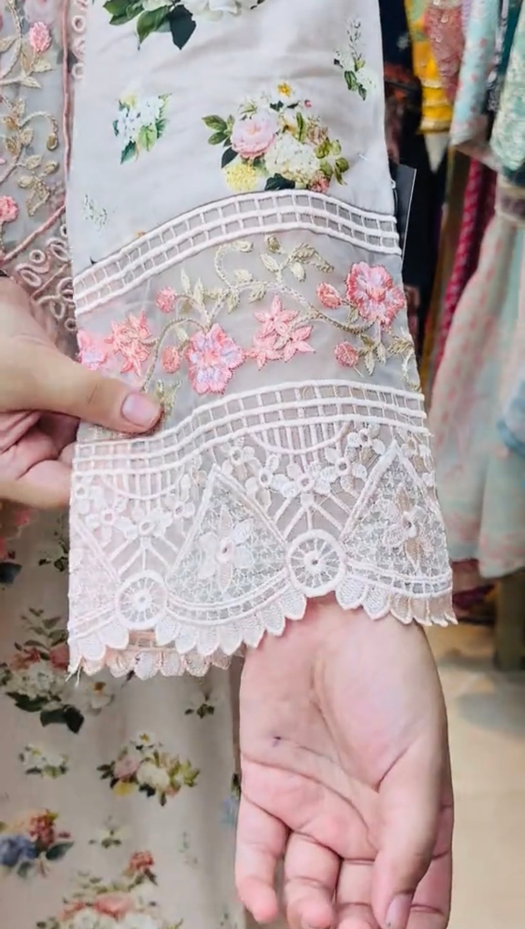 Pretty Embroidered 3 Piece Dress