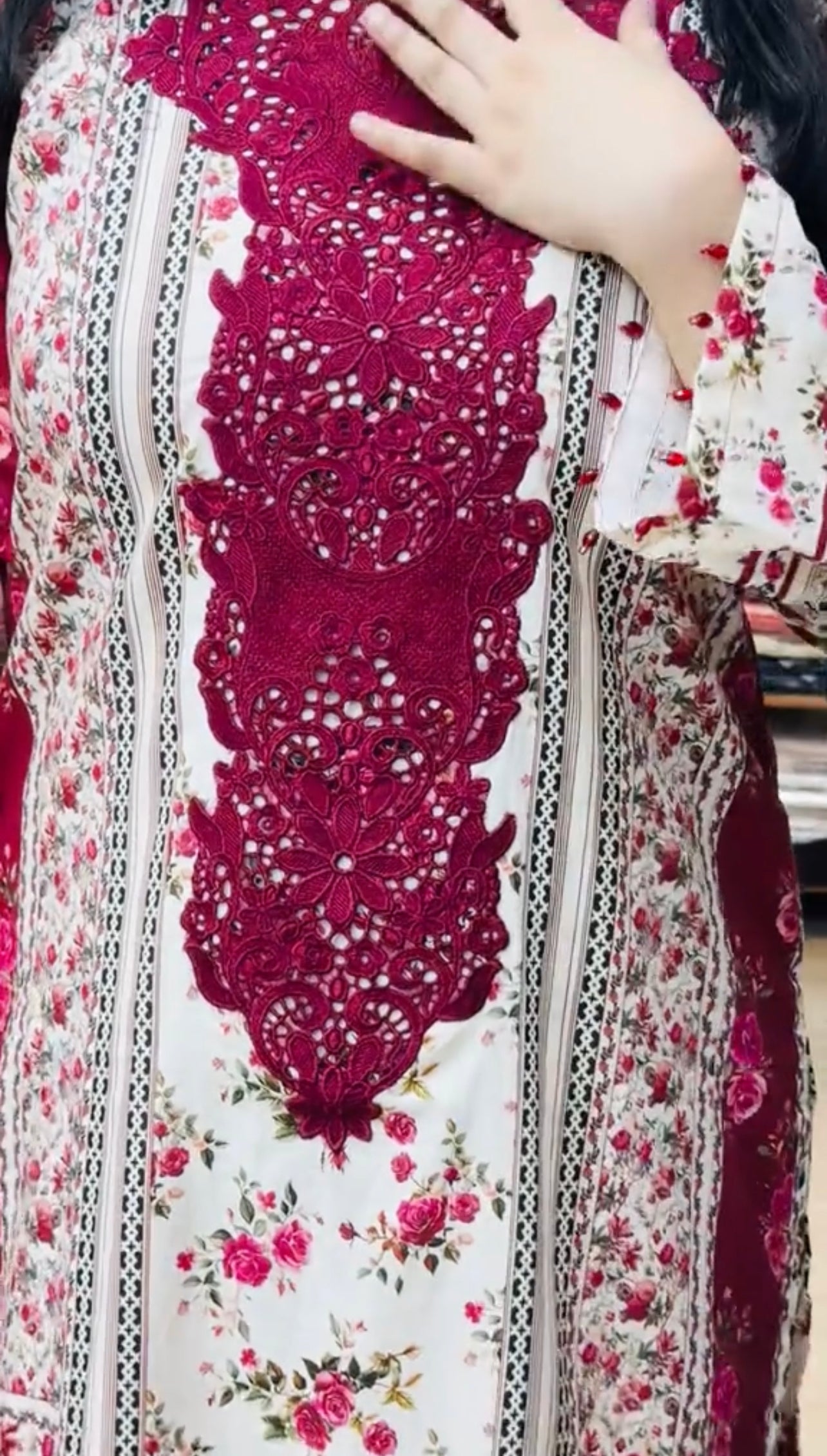 3 Piece Stitched Embroidered Outfit
