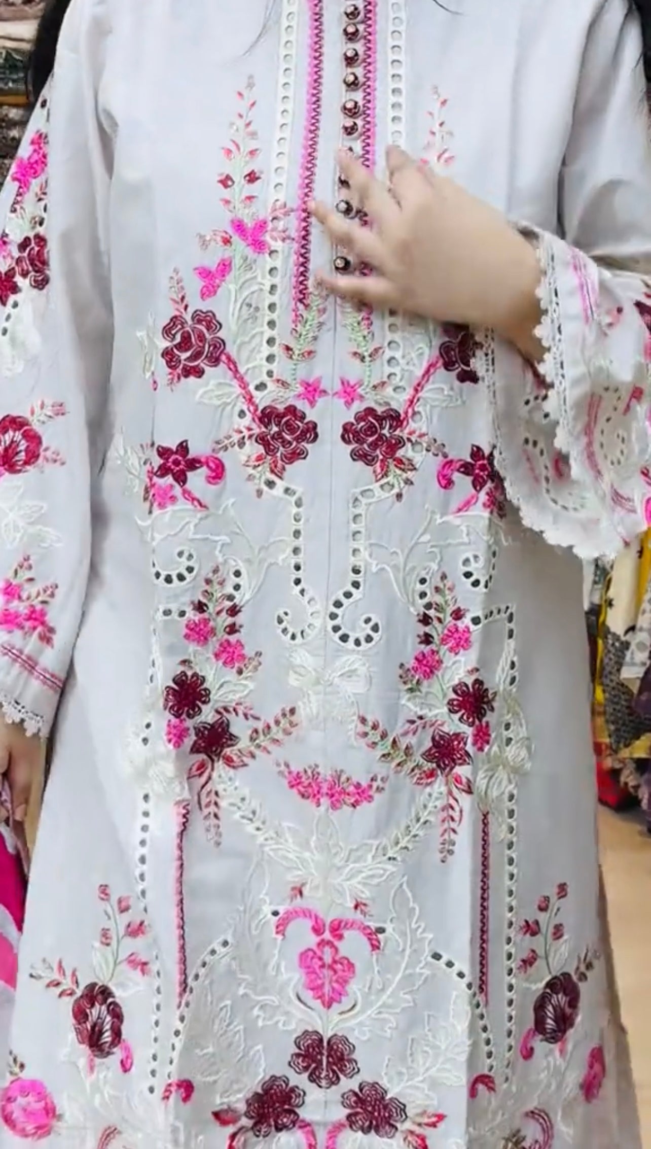 Embroidered 3 Piece Stiched Dress