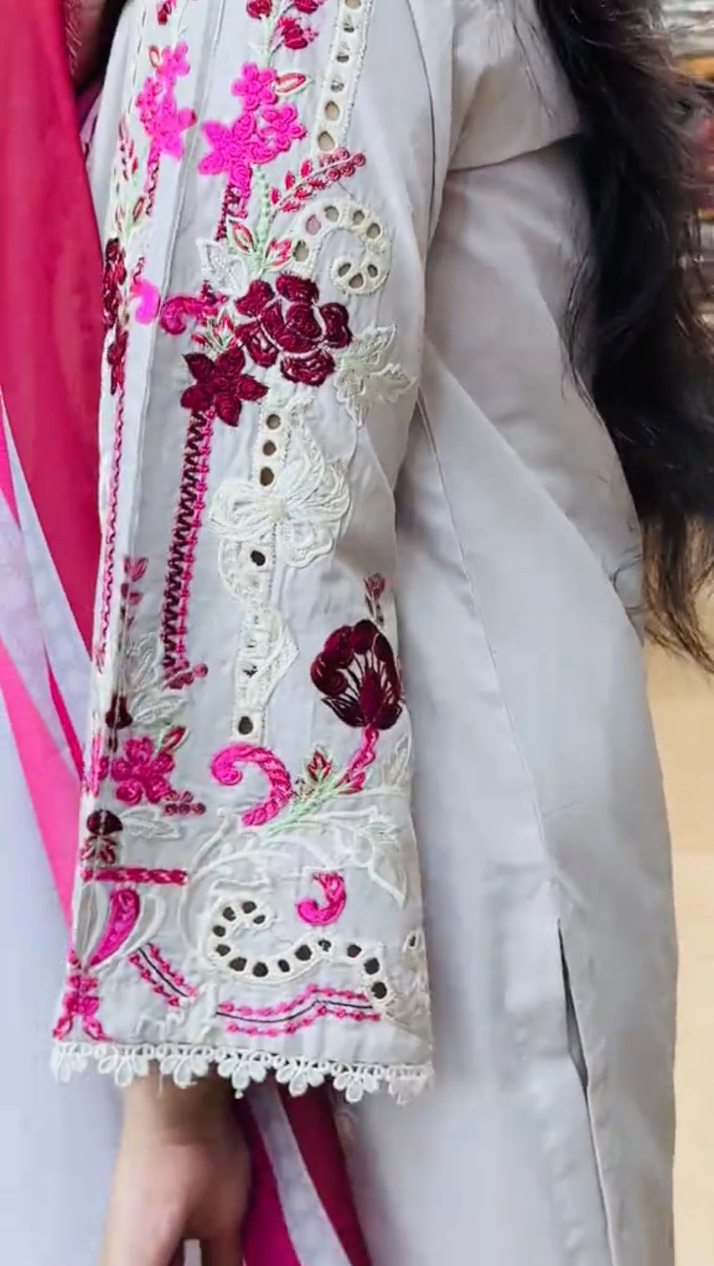 Embroidered 3 Piece Stiched Dress