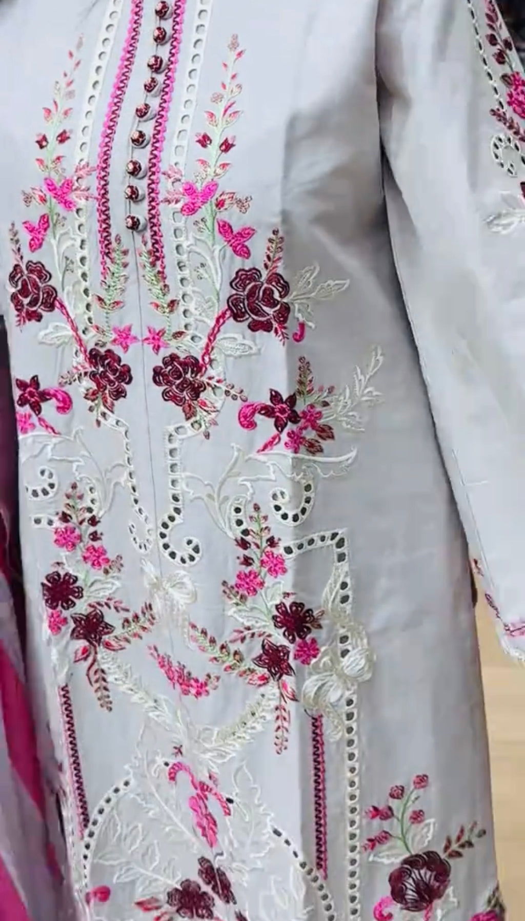 Embroidered 3 Piece Stiched Dress