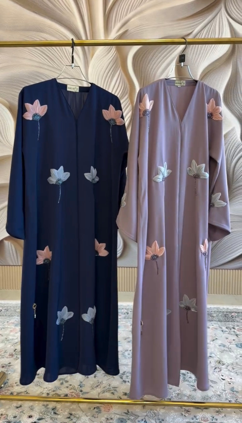 Pack Of 4 Flower Abaya
