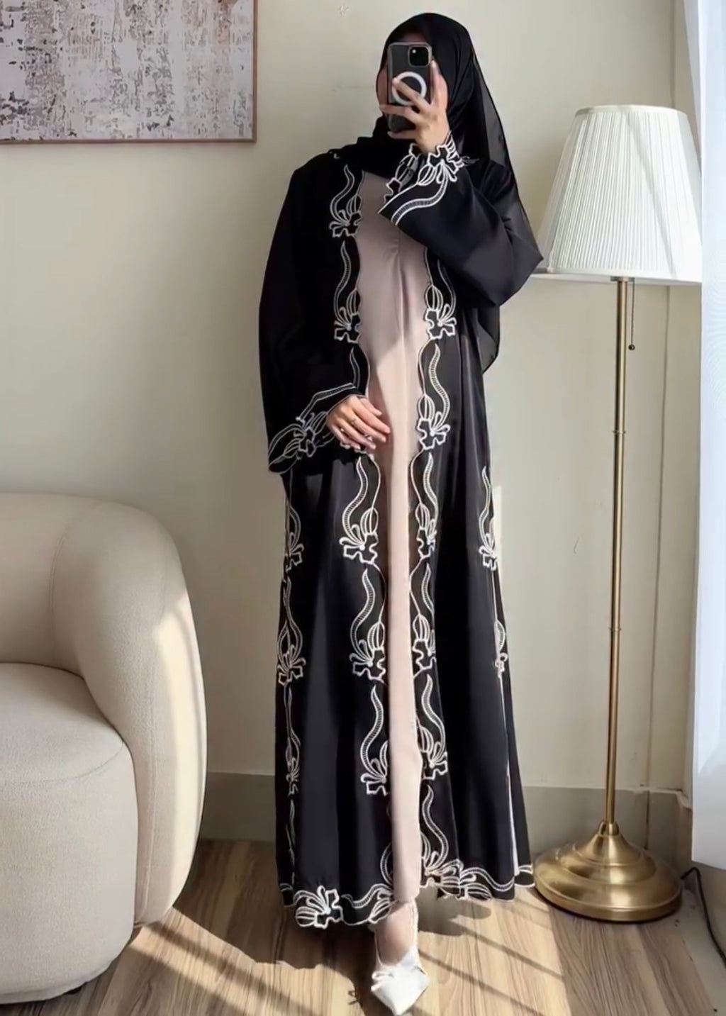 Pack Of 3 Abaya With Scarf