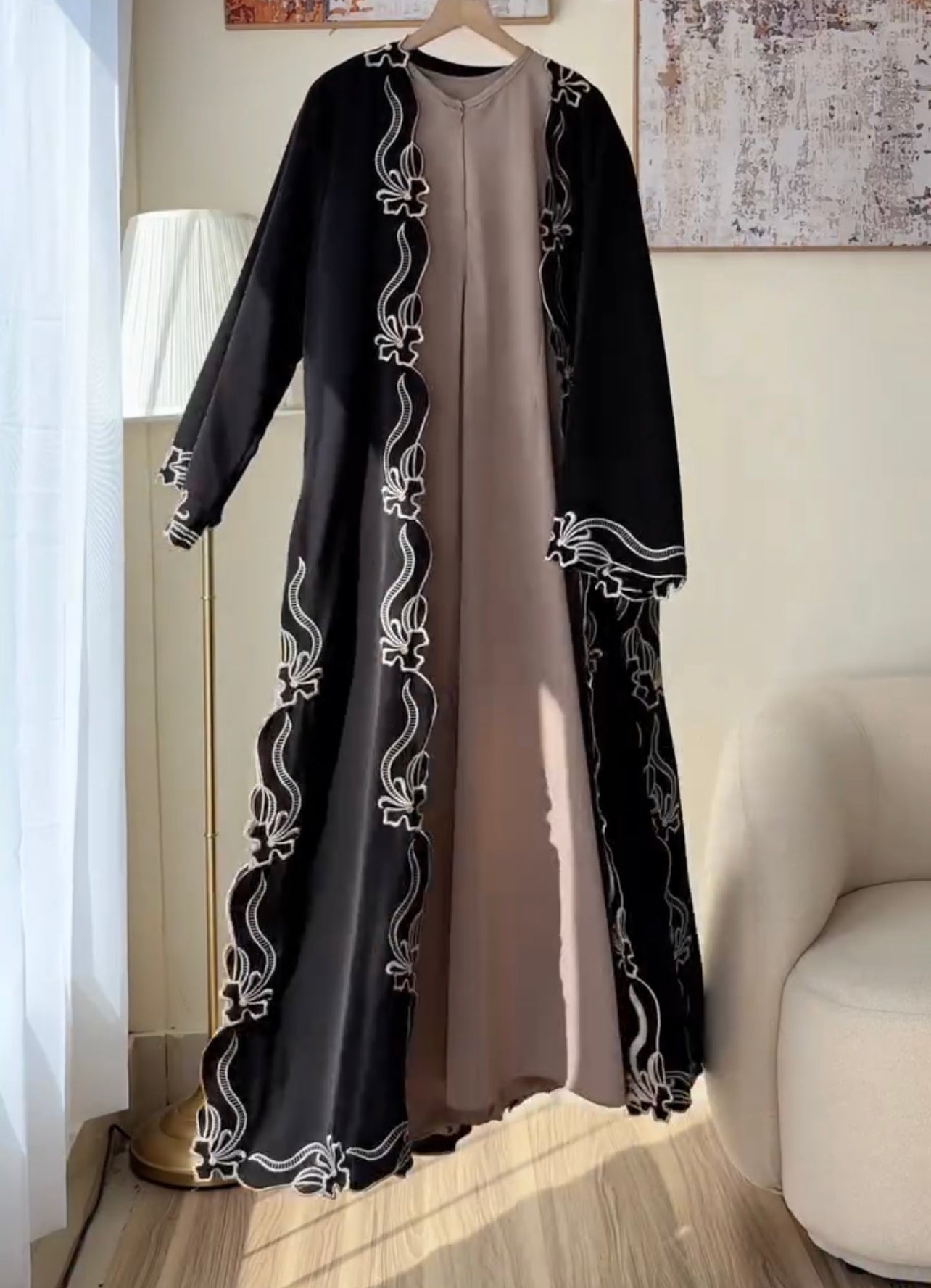 Pack Of 3 Abaya With Scarf
