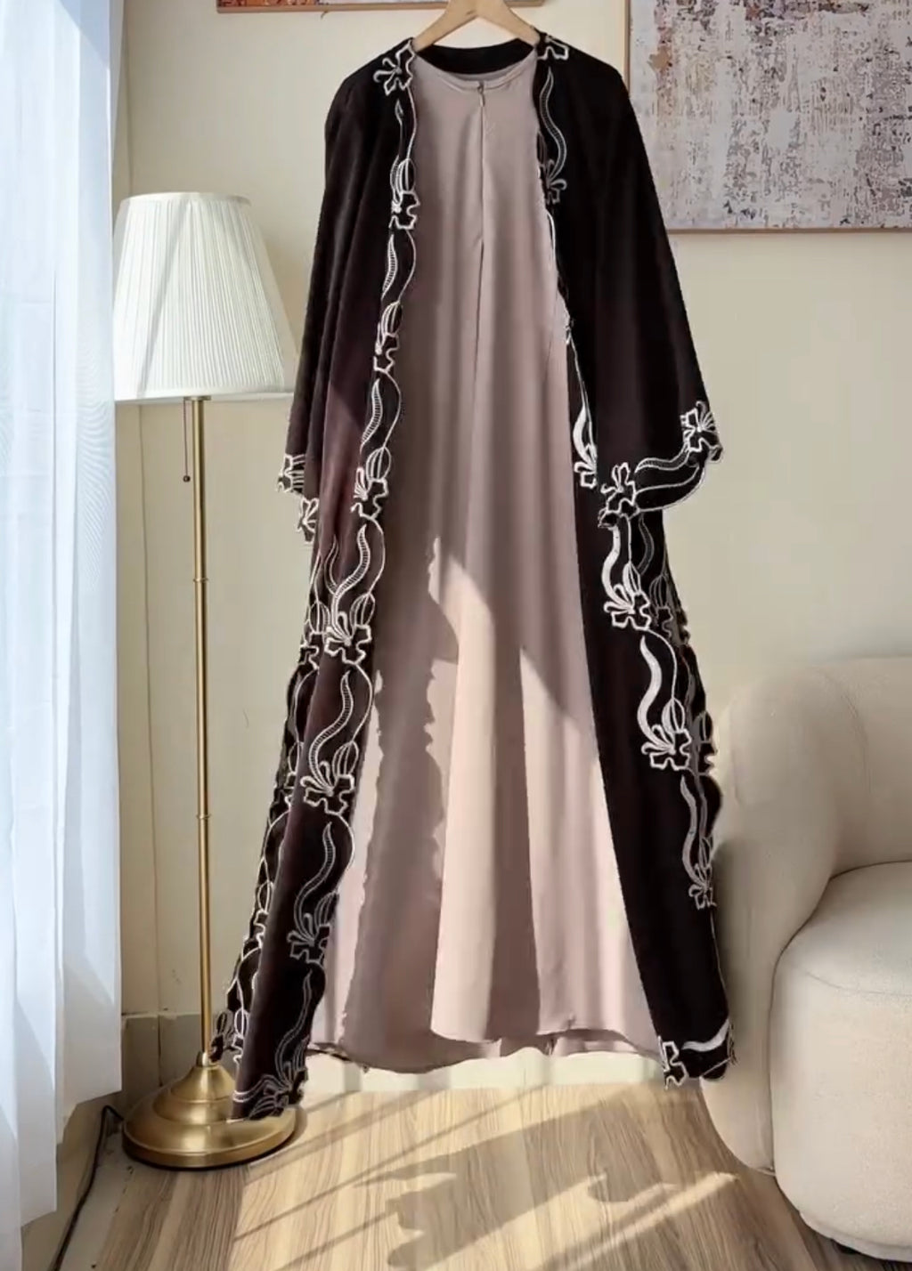 Pack Of 3 Abaya With Scarf