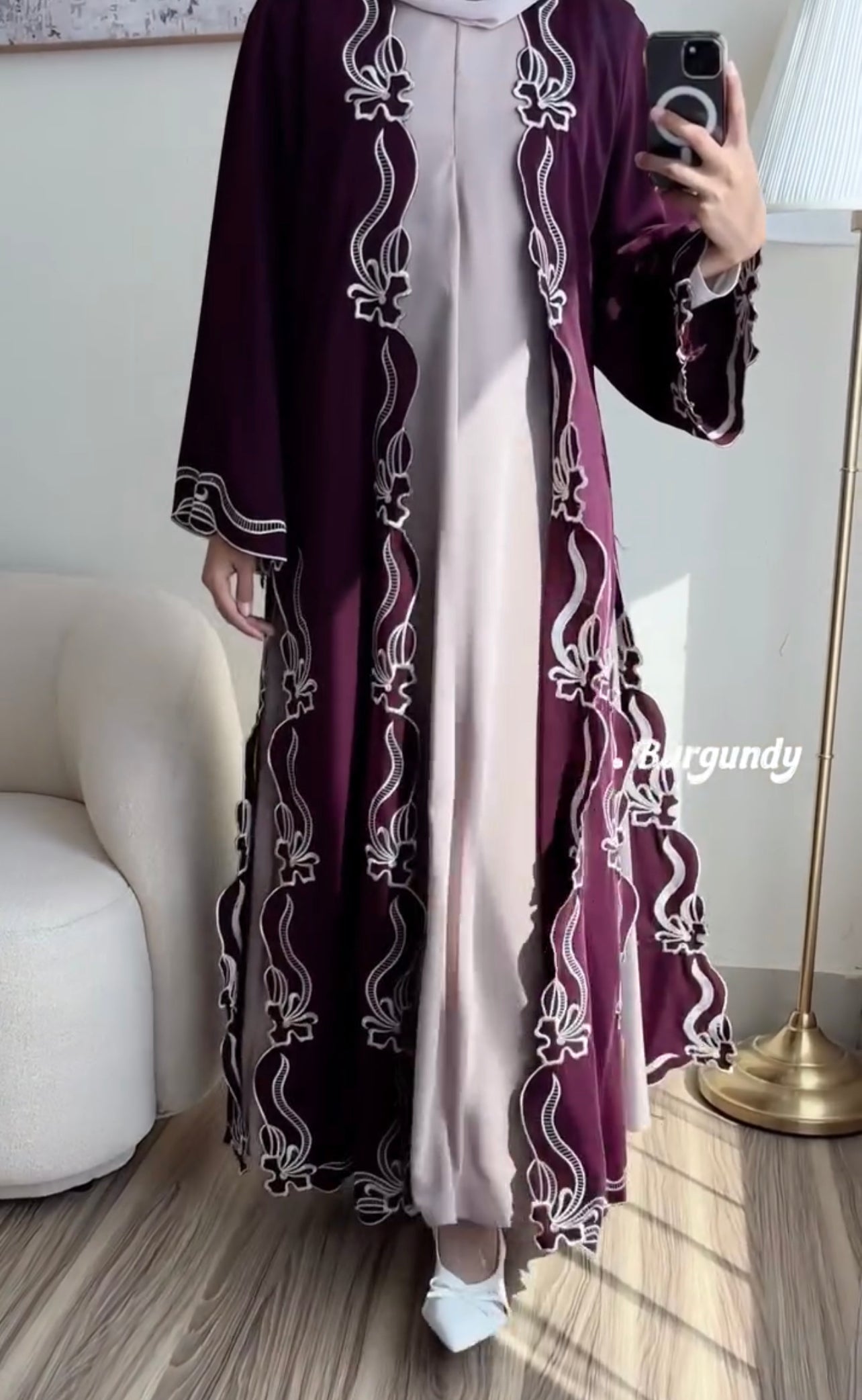 Pack Of 3 Abaya With Scarf