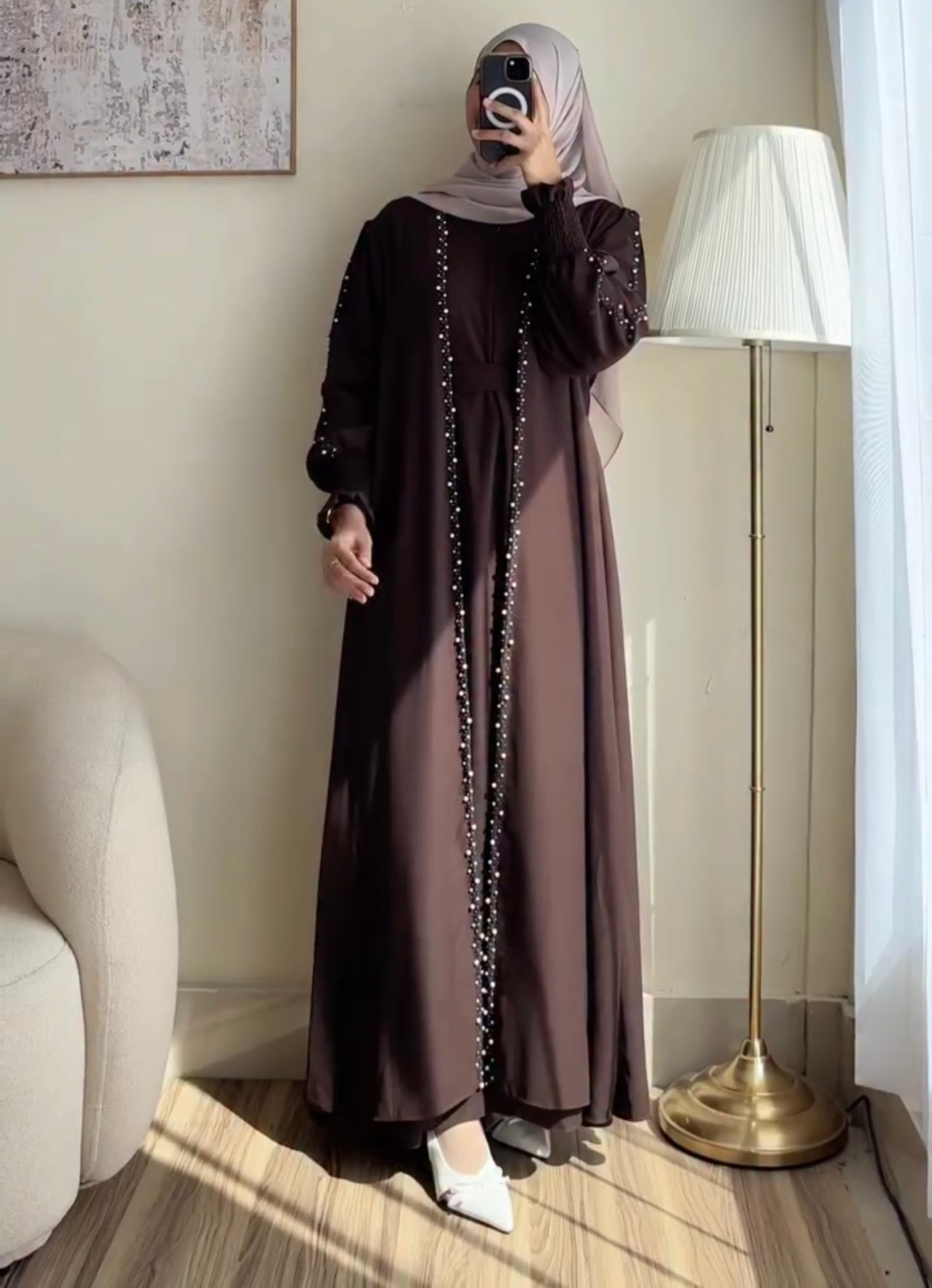 Bundle Of 3 Abaya With Scarf