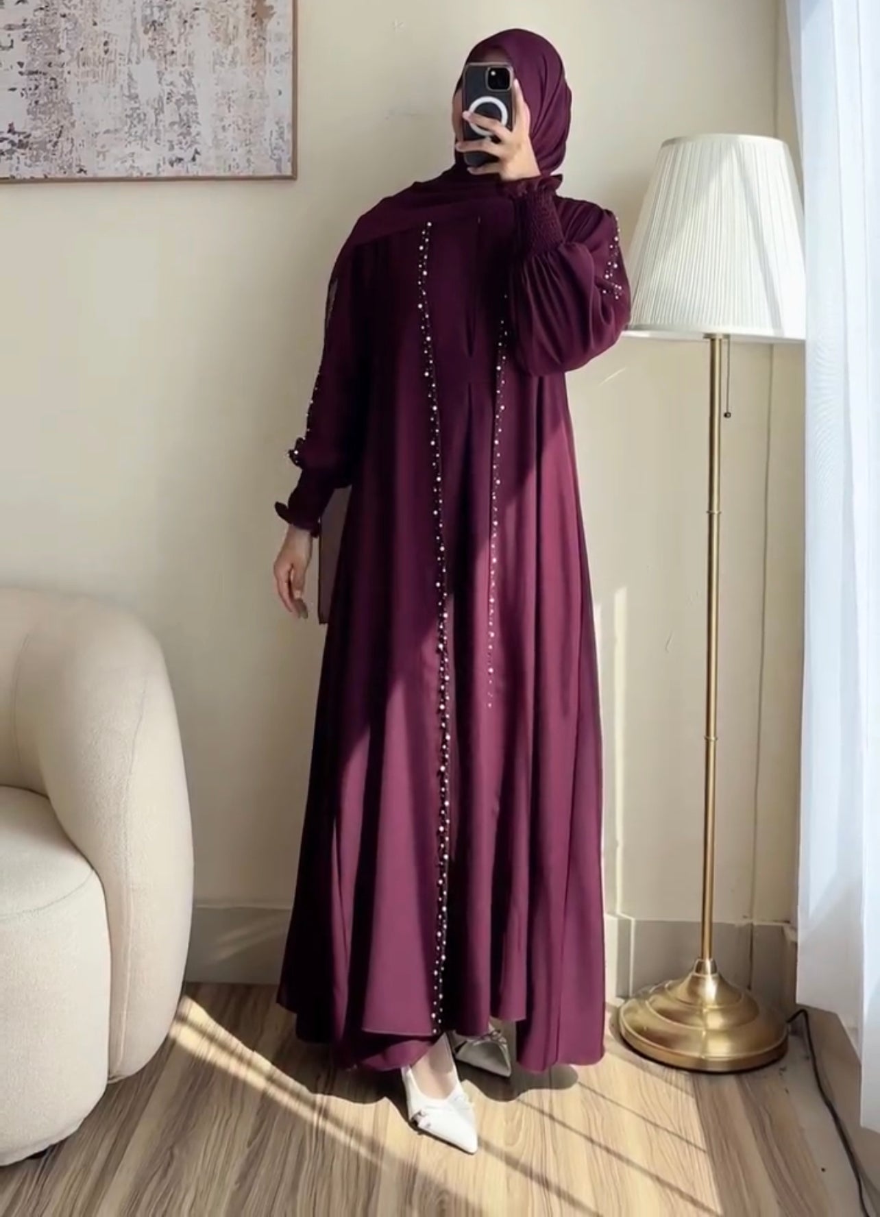 Bundle Of 3 Abaya With Scarf
