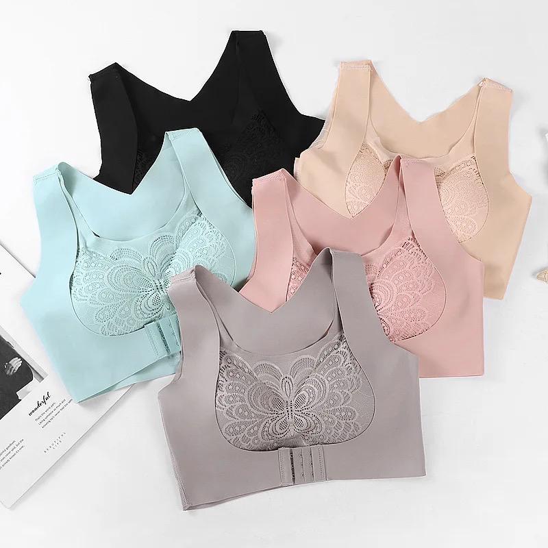 Women Seamless Cross Posture Correction Back Straighter Bra ( Pack Of 5 )