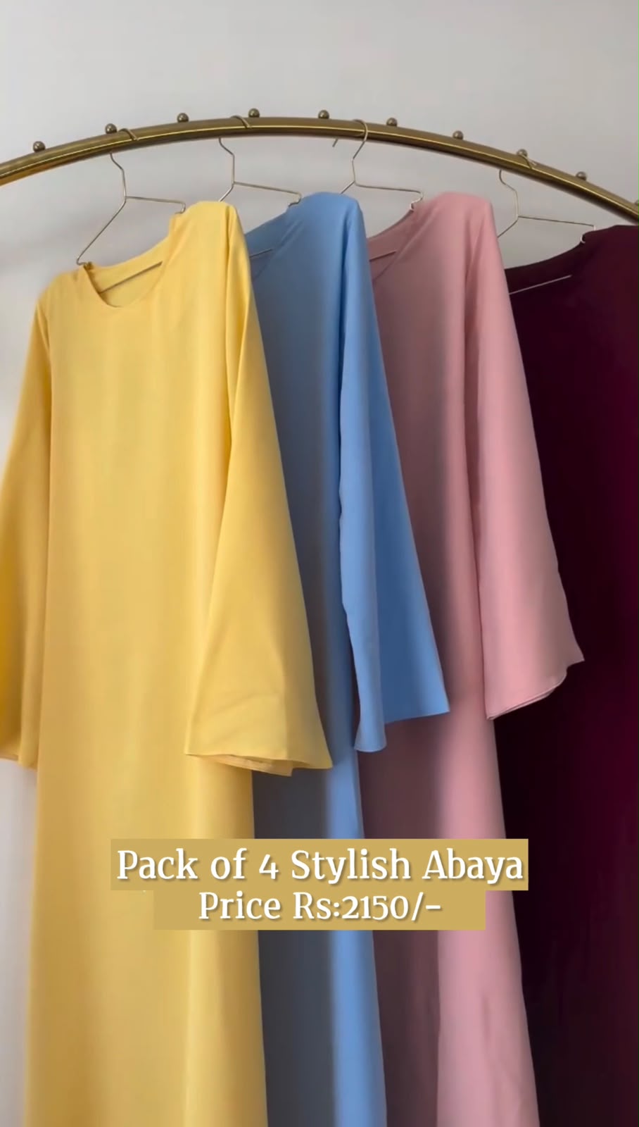 Pack Of 4 Stylish Abaya