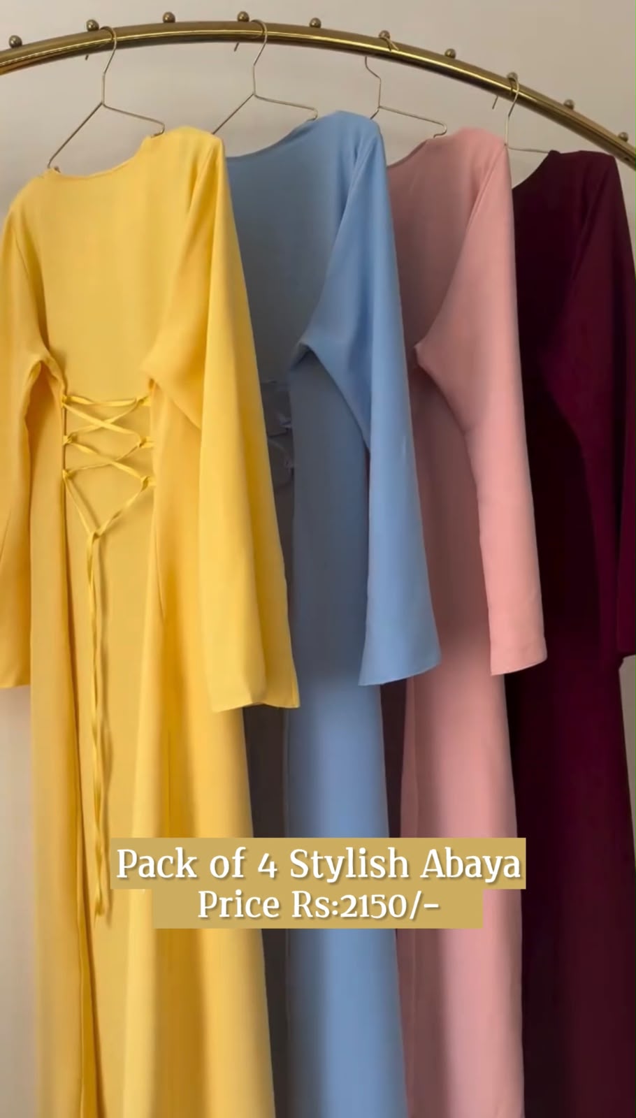 Pack Of 4 Stylish Abaya