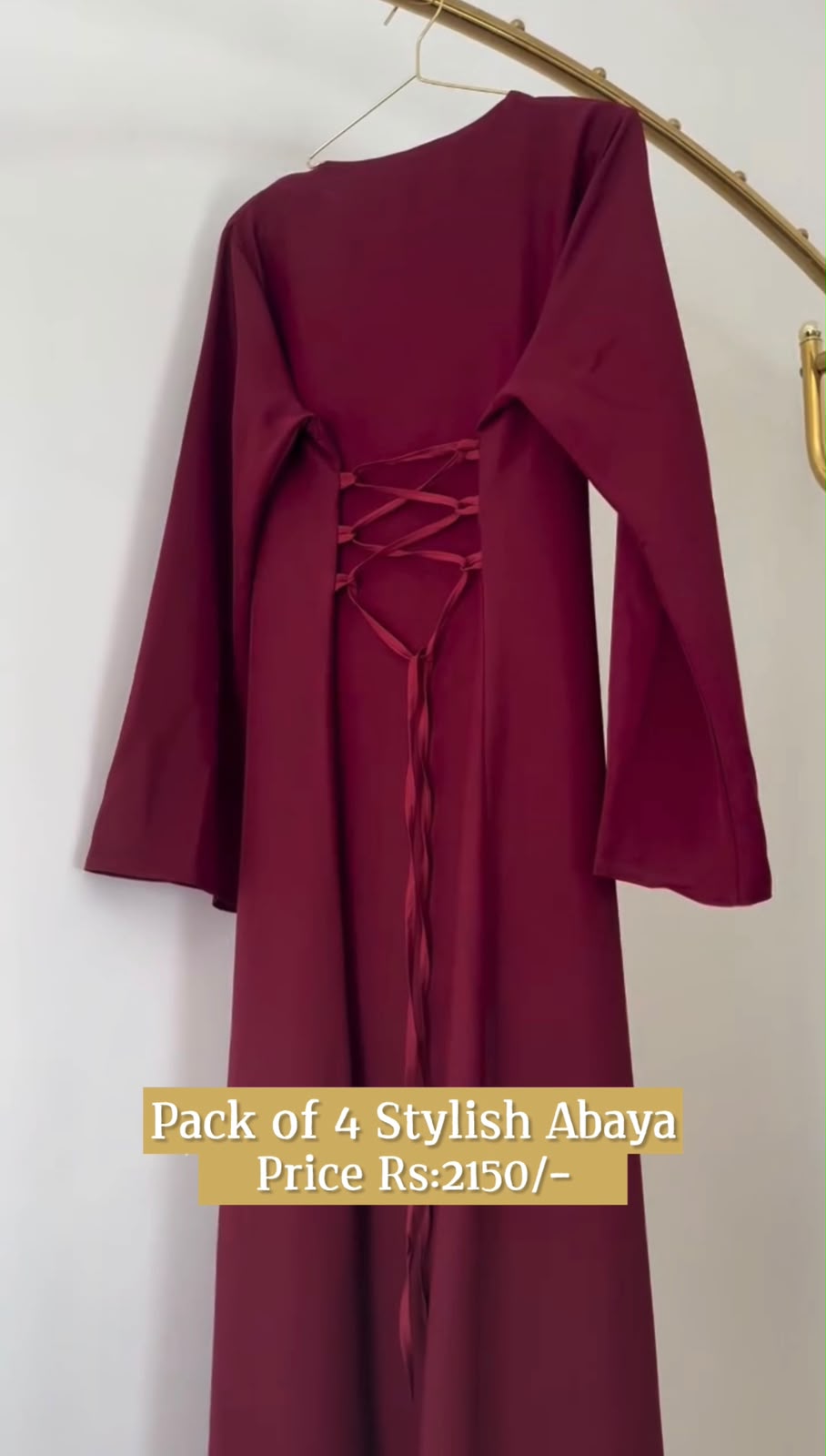 Pack Of 4 Stylish Abaya