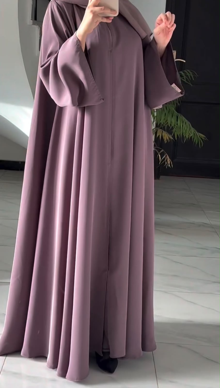 Pack Of 2 Abaya With Matching Scarf