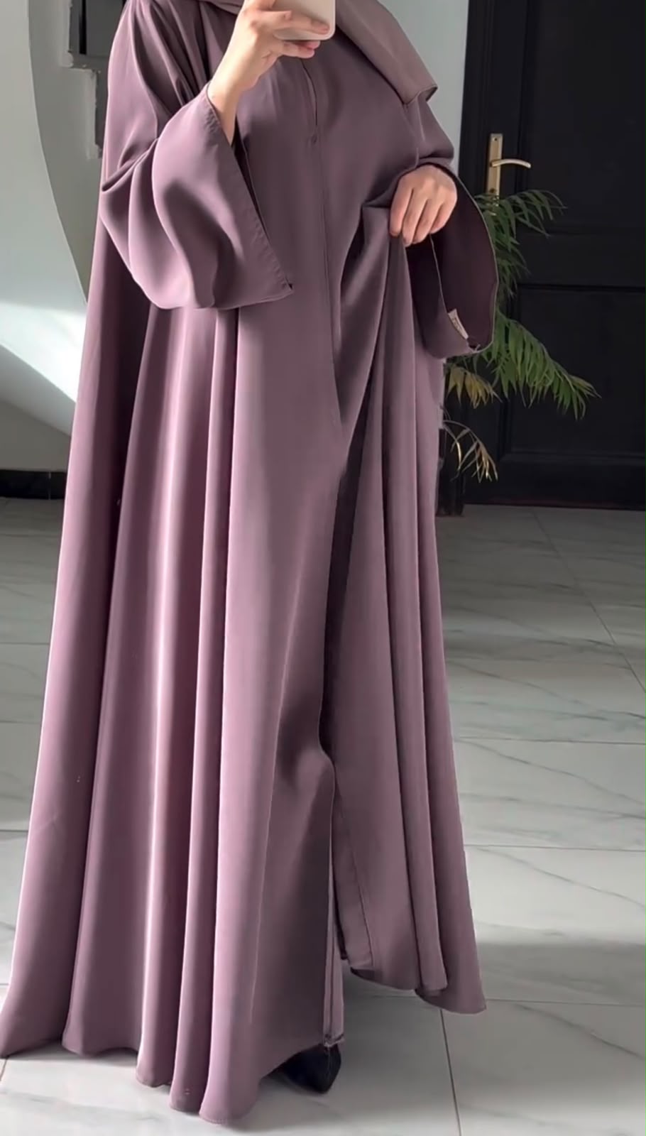 Pack Of 2 Abaya With Matching Scarf