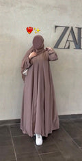 Pack Of 3 Abaya With Matching Scarf