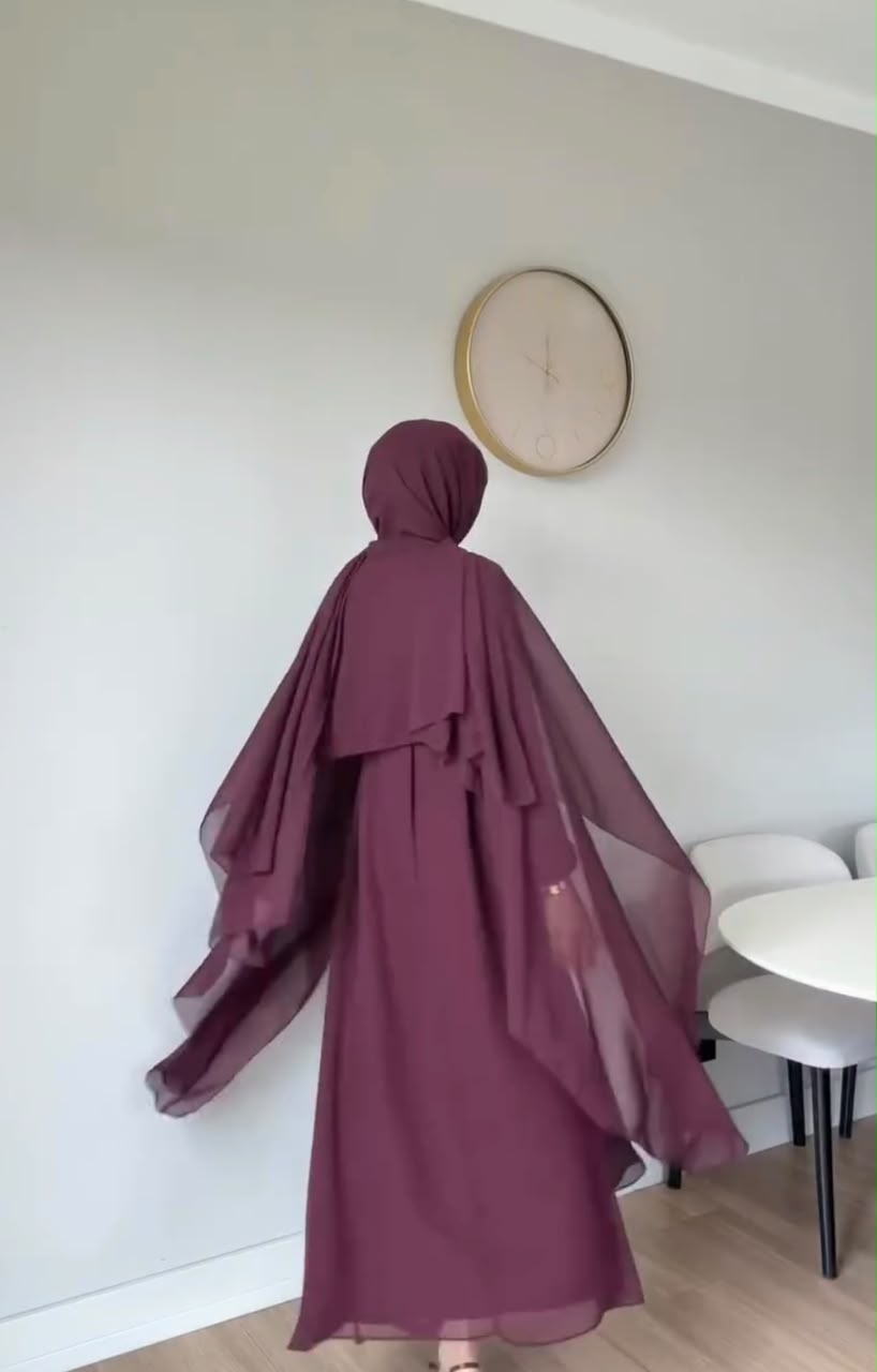 Pack Of 3 Full Covered Abaya Dress