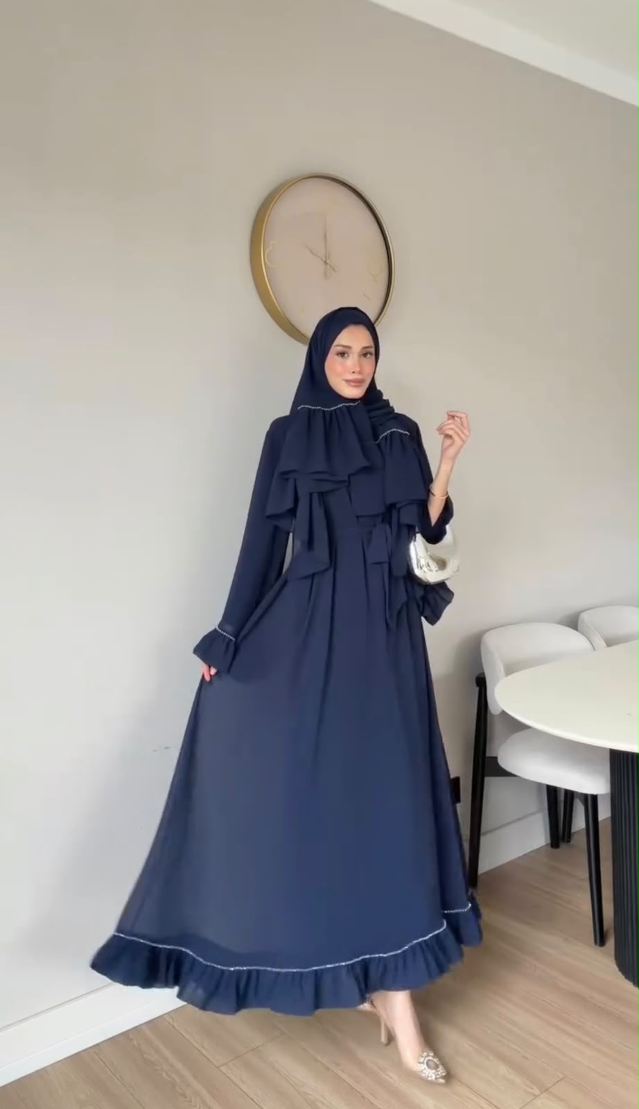 Pack Of 3 Abaya Set Witch Scarf