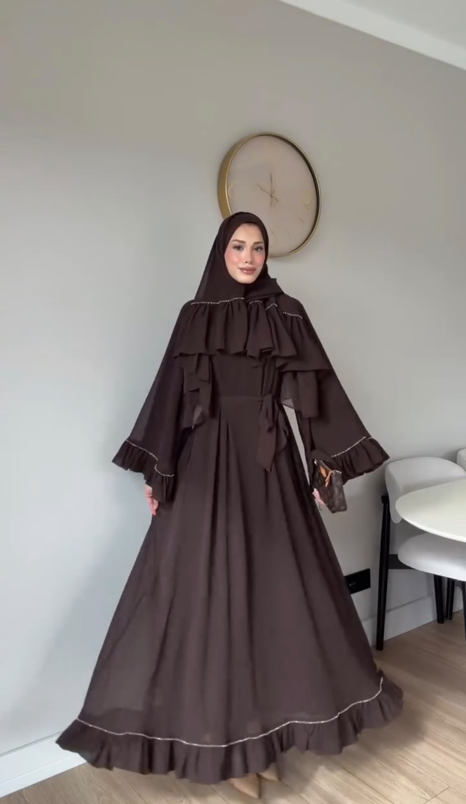 Pack Of 3 Abaya Set Witch Scarf