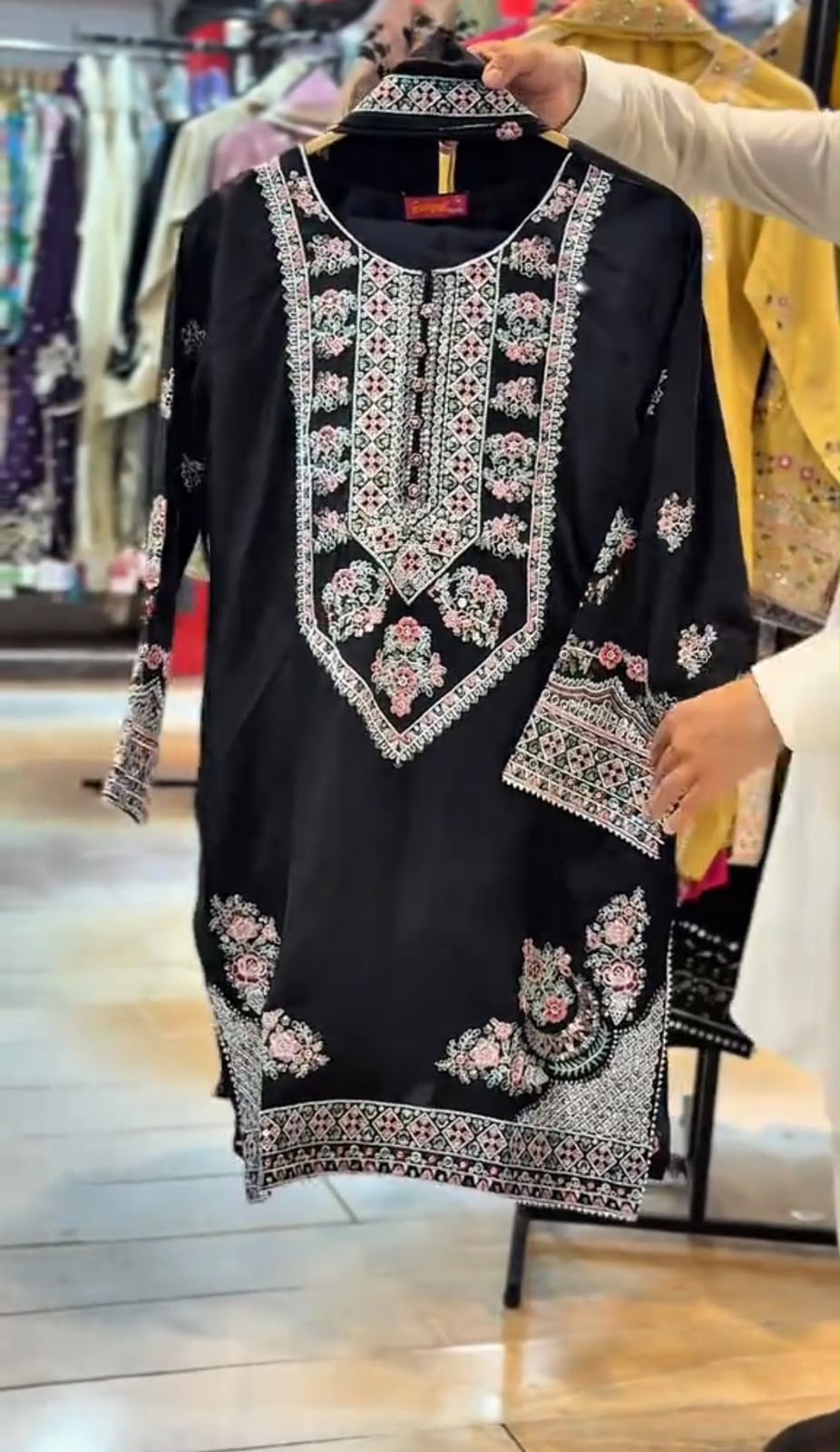 Afrozeh 3 Piece Embroidered Suit