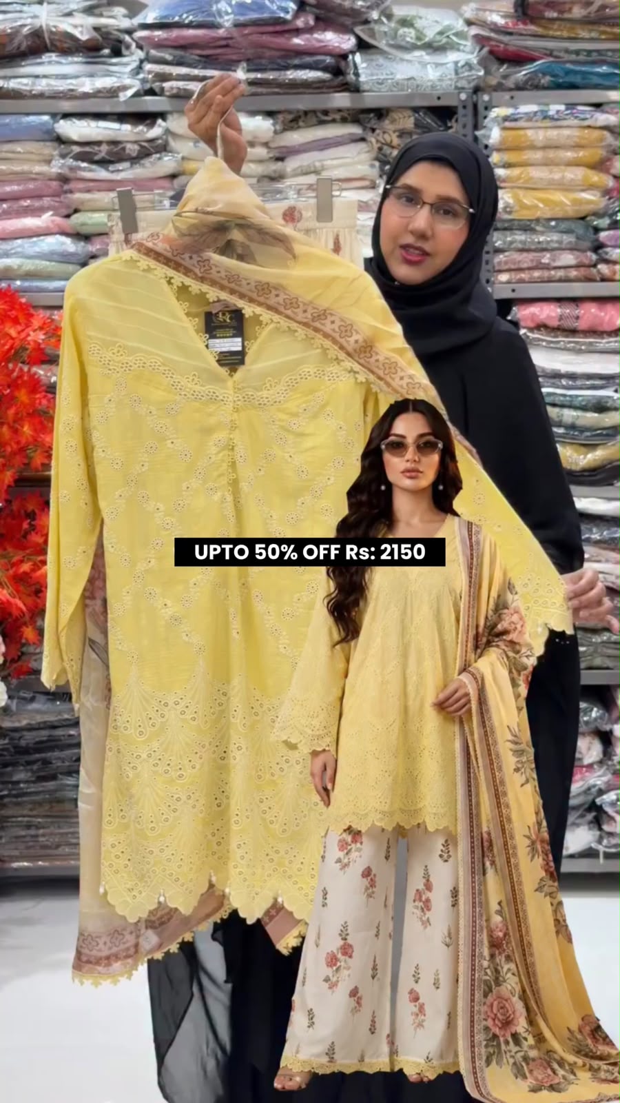 Afrozeh Chikenkari 3 piece Dress
