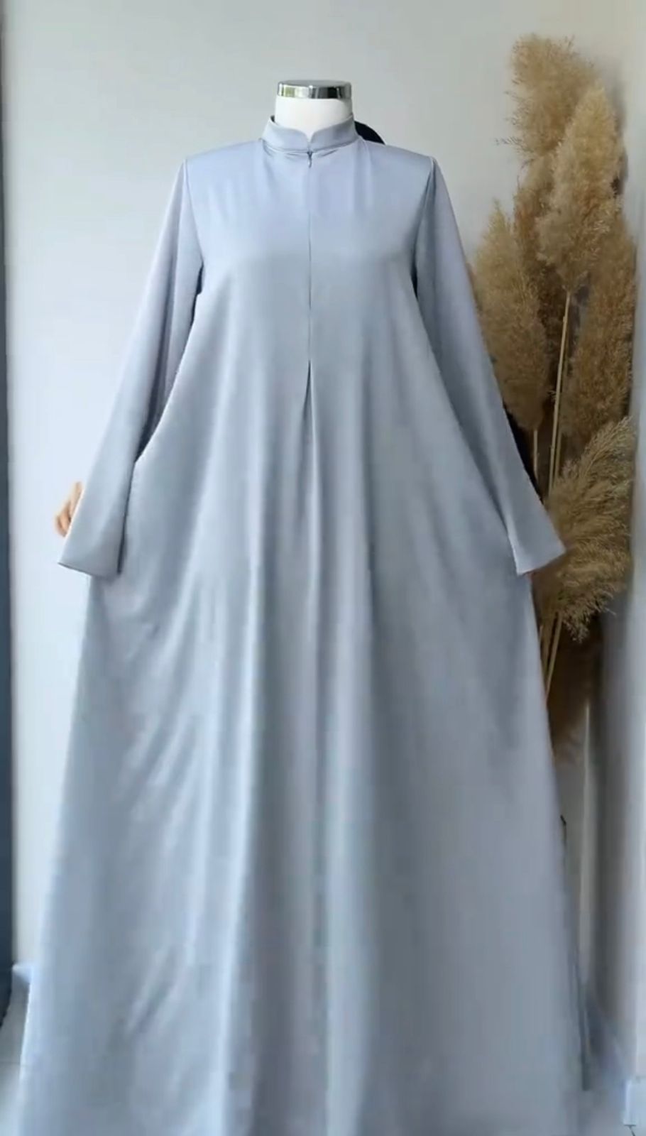 Afrozeh 3 Piece Abaya With Scarf, Inner Abaya & Upper Gown