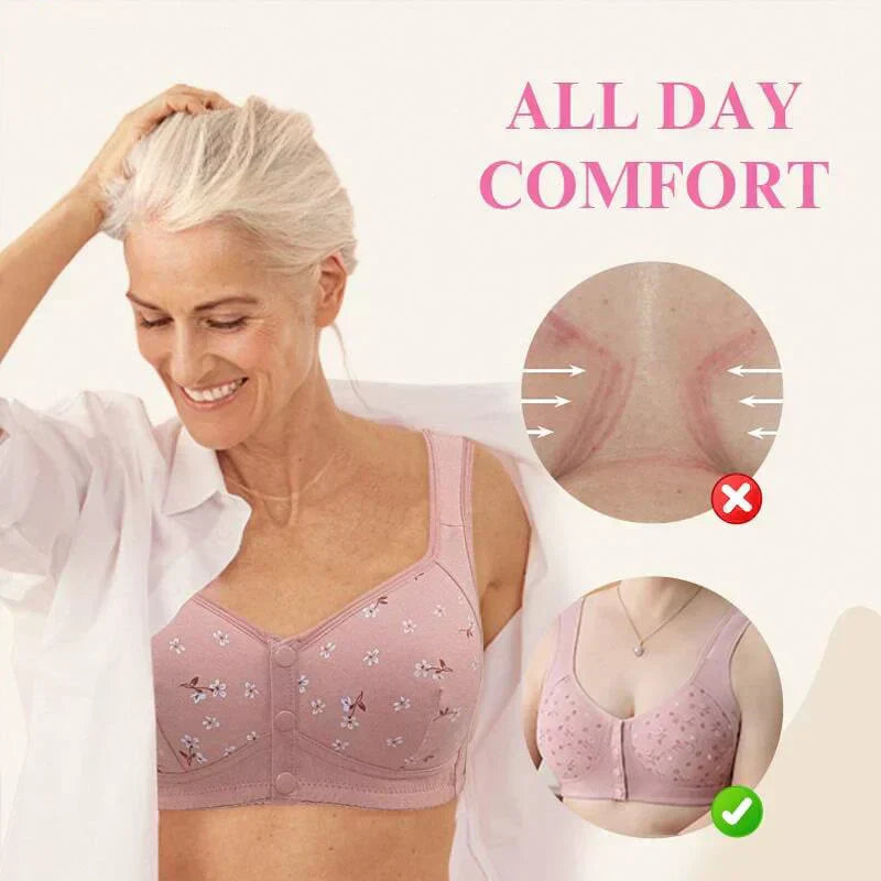 New Anti Sagging Front Open Button Bra ( Pack of 5 )